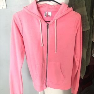 Hot pink zip up